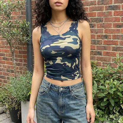 Camo Crop Camisole
